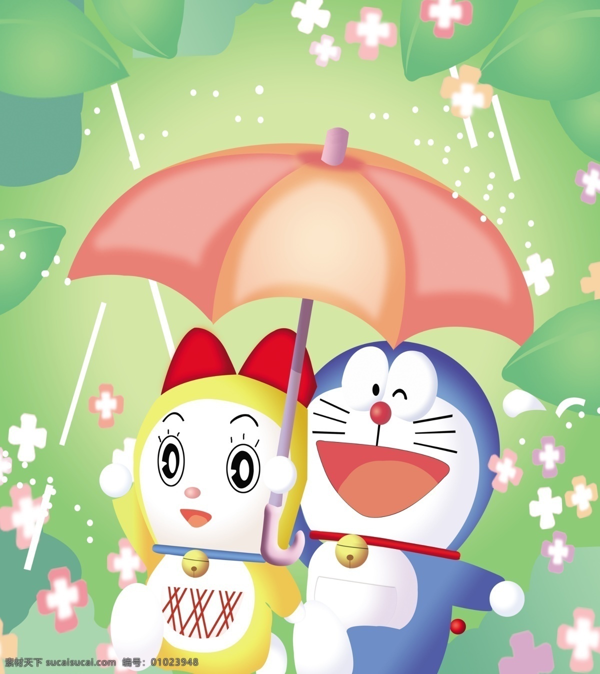 机器猫 小叮当 多啦a梦 移门 可爱 卡通 漫画 儿童 伞 广告设计模板 移门图案 源文件库