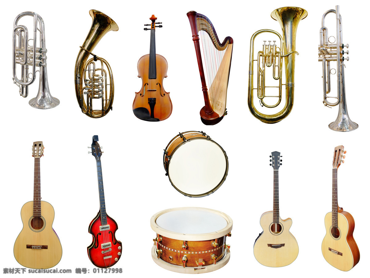 西洋 乐器 吉他 贝司 萨克斯风 小提琴 竖琴 号 鼓 弦乐器 西洋乐器 音乐器材 影音娱乐 生活百科