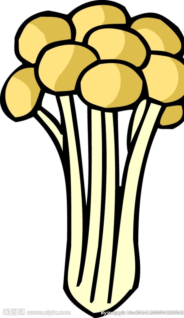 卡通 蔬菜 香菇 矢量金针菇 蔬菜矢量 金针菇 矢量 文件 水果 生活百科 餐饮美食