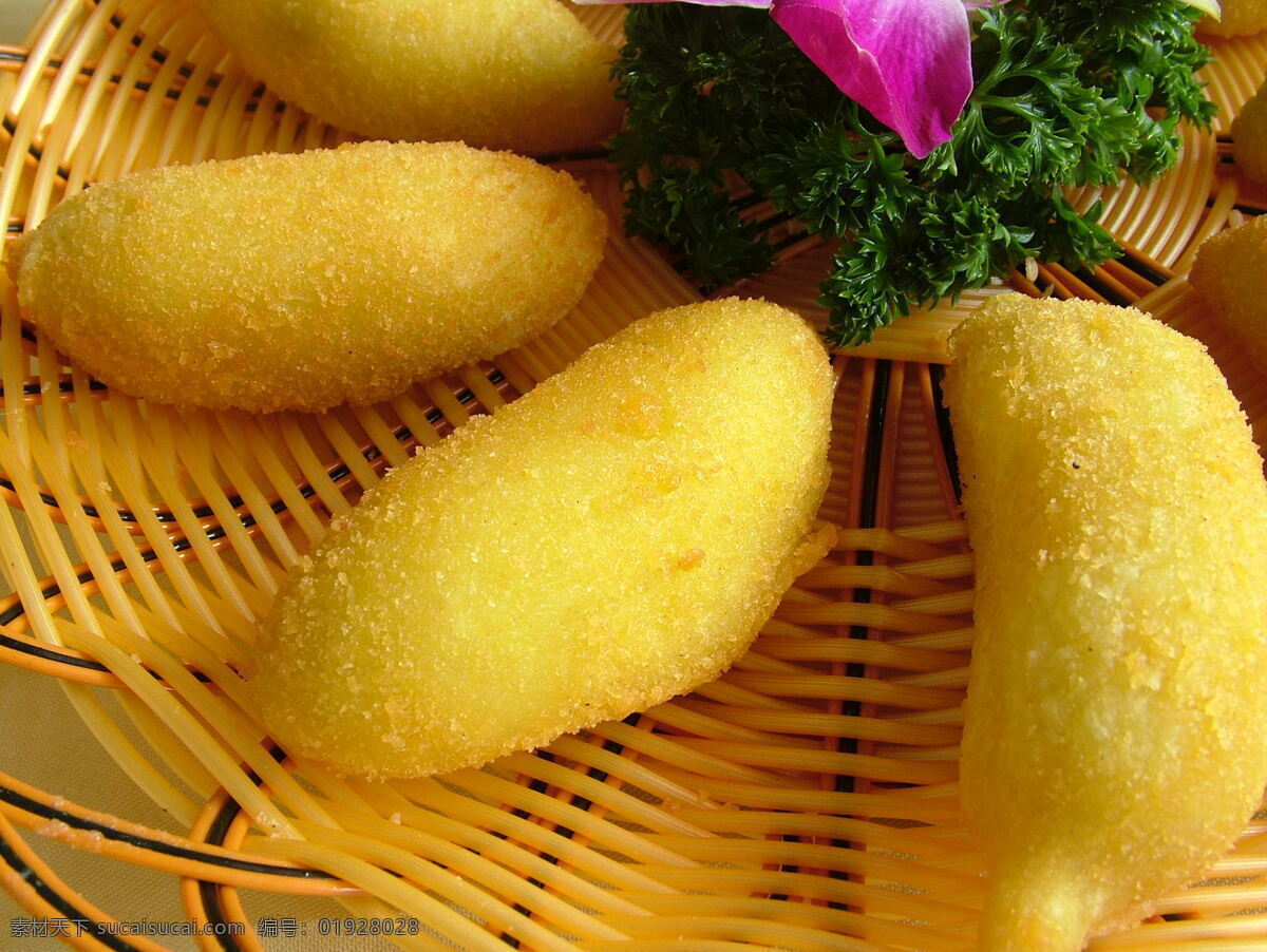 脆皮香蕉 脆炸 香蕉 水果 美食 粤菜 特式 传统美食 餐饮美食