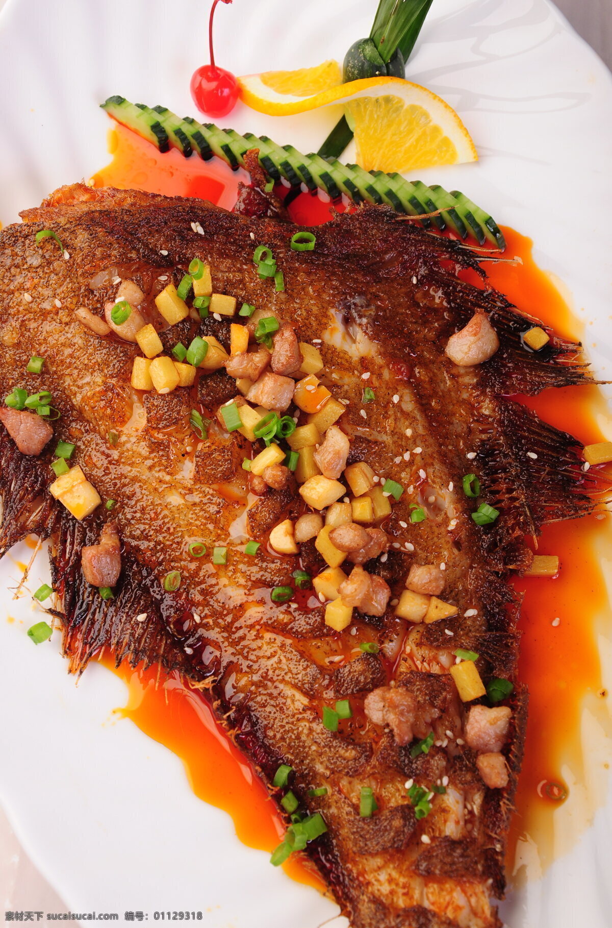 浓香鲽鱼身 烧鱼 鱼 热菜 美味 传统美食 餐饮美食