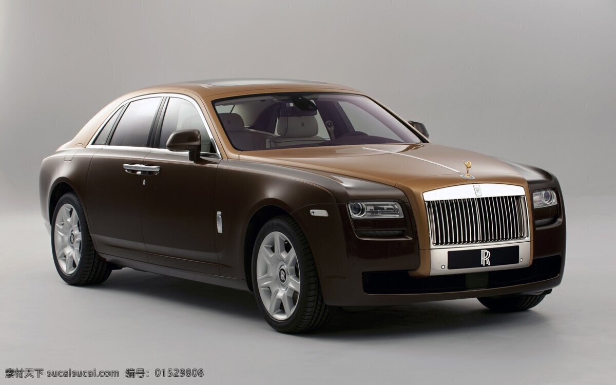 劳斯莱斯 咖啡色 奢华 轿车 rolls royce 现代科技 交通工具