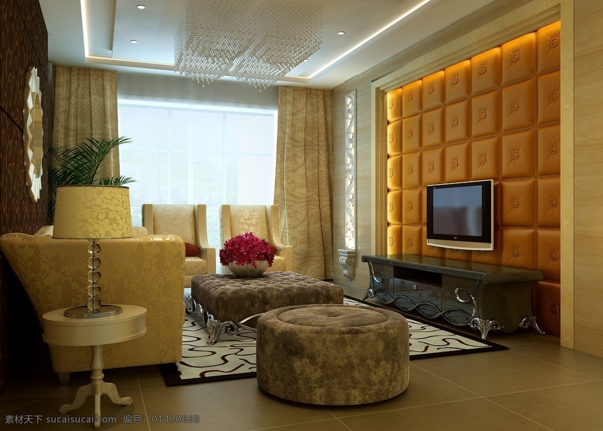 3d设计 窗户 窗帘 电视墙 客厅 欧式 欧式背景墙 欧式客厅 室内设计 设计素材 模板下载 沙发 装饰素材