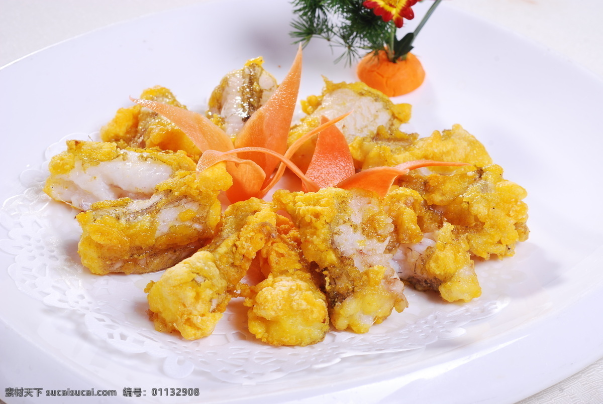椒盐龙鱼 传统美食 餐饮美食