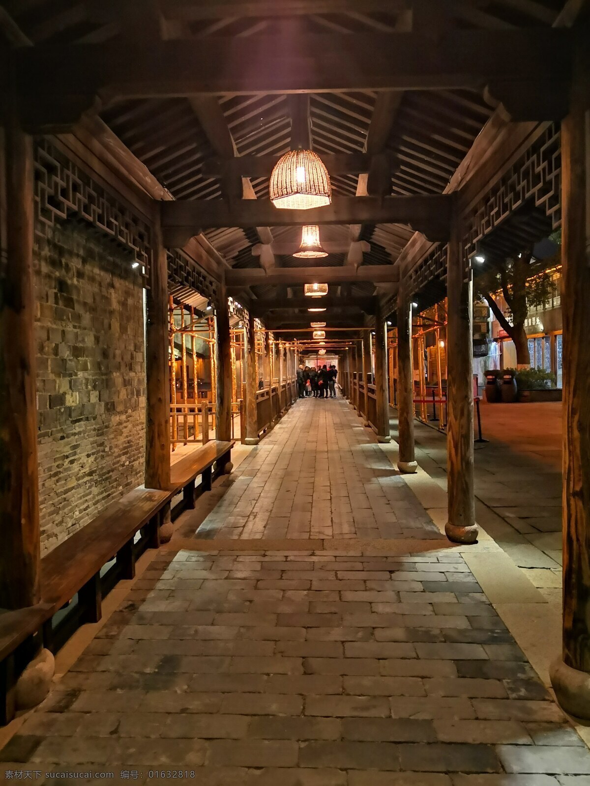 乌镇之夜 乌镇 夜景 走廊 廊灯 幽静 江南 仿古 乌镇夜景 旅游摄影 国内旅游