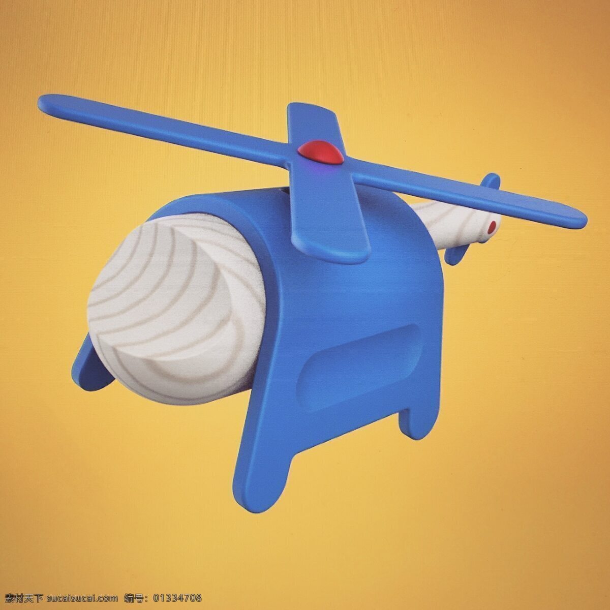 木质 儿童玩具 飞机 3d建模 jpg素材 产品 螺旋桨 手绘 直升机