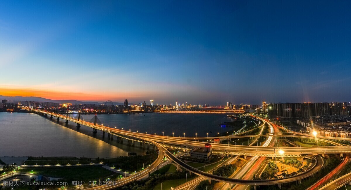 朝阳大桥 江西 南昌 城市建筑 桥梁 夜景摄影 自然景观 建筑景观