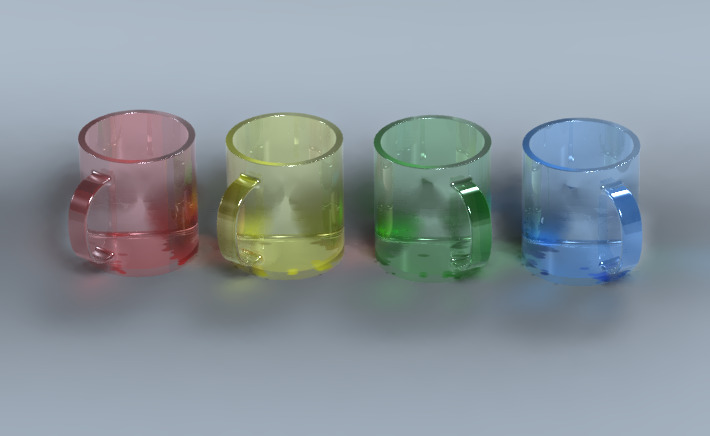 玻璃 杯子 渲染 ironcad 现实 3d模型素材 其他3d模型