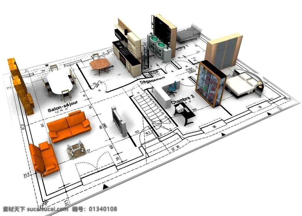 3d建筑模型 示意图 样板 模型 住宅 图纸 平面图 工程图 设计图 建筑 房地产 3d主题 3d作品 3d设计