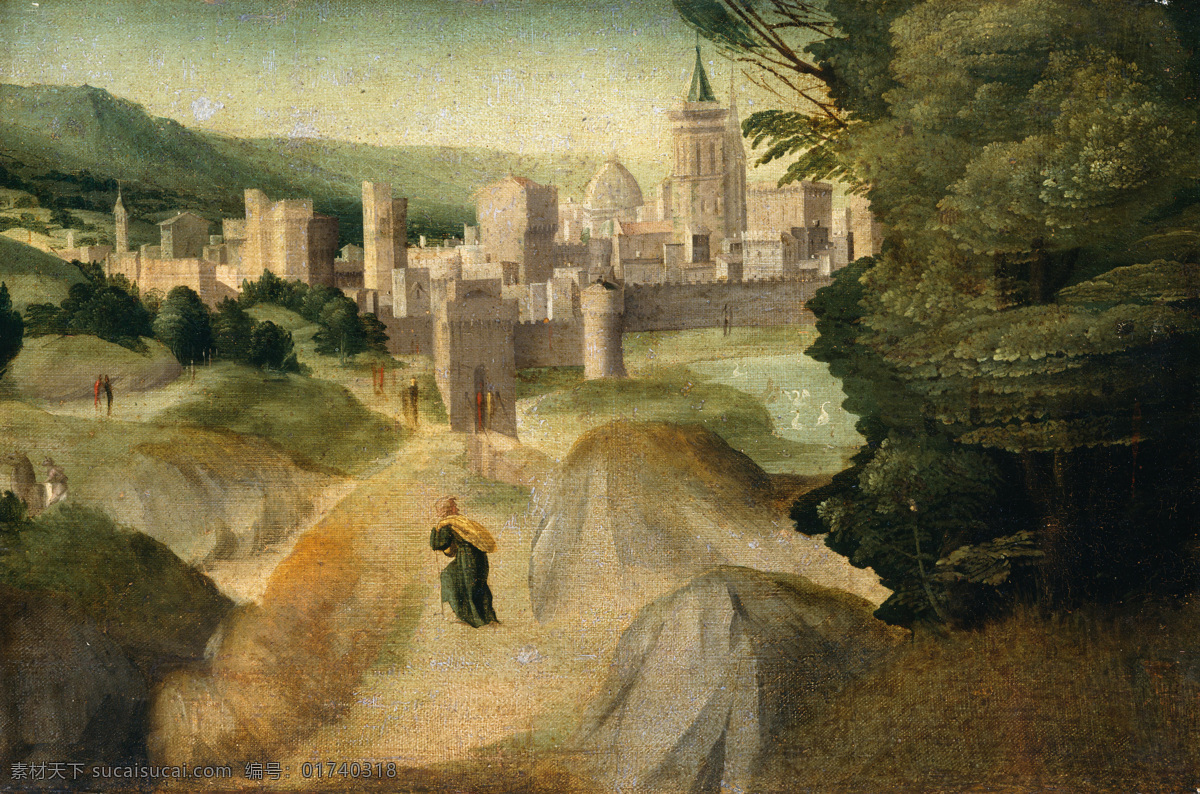 大师 画家 古典 画 建筑 景物 装饰画 油画 florentine landscapes kress the of master larciani giovanni 人物 高清 西方 国外 现代 家居装饰素材
