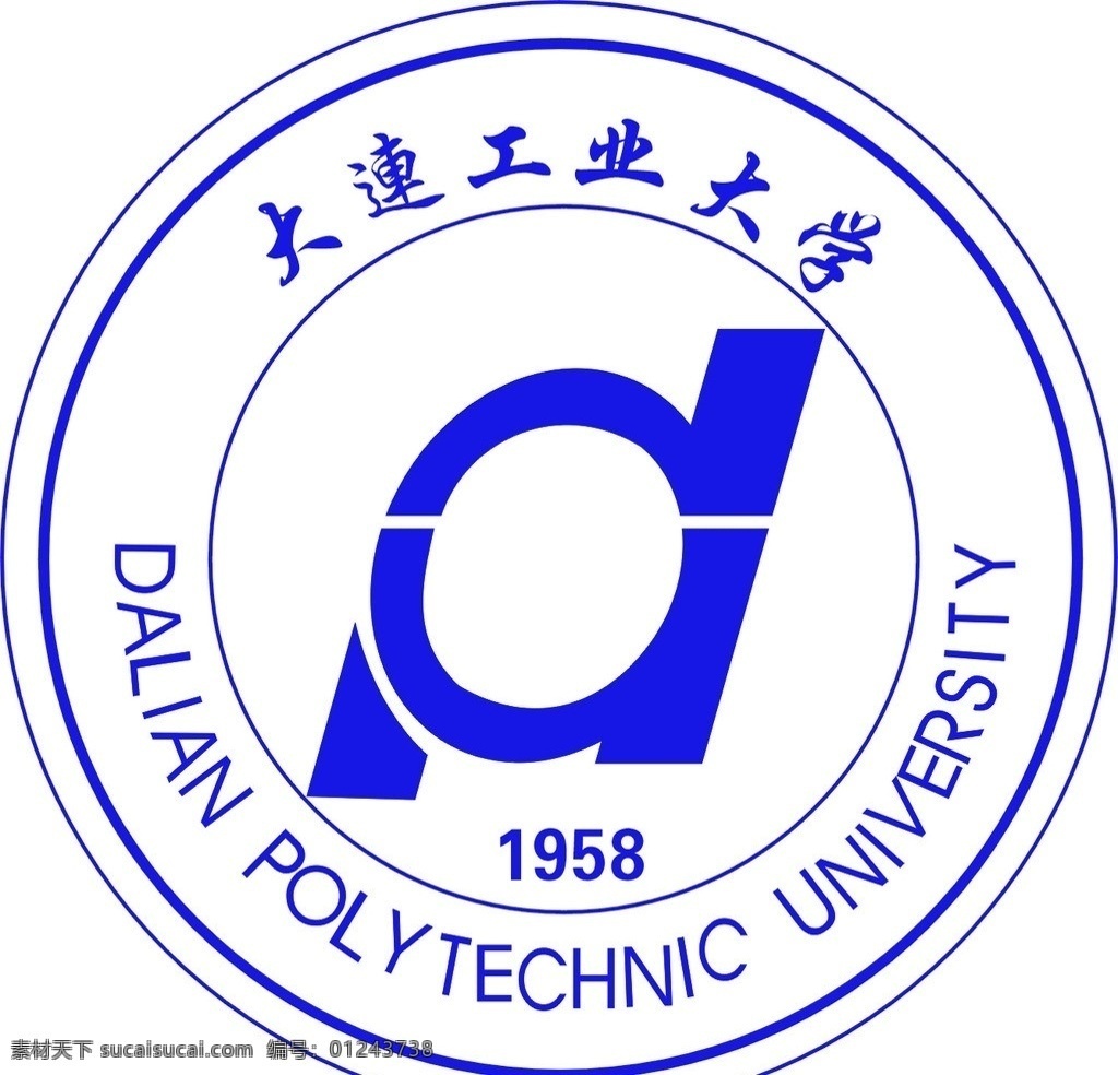 大连 工业大学 标志 大学 大连工业 大连工业大学 大连轻工学院 大学标志 企业 logo 标识标志图标 矢量