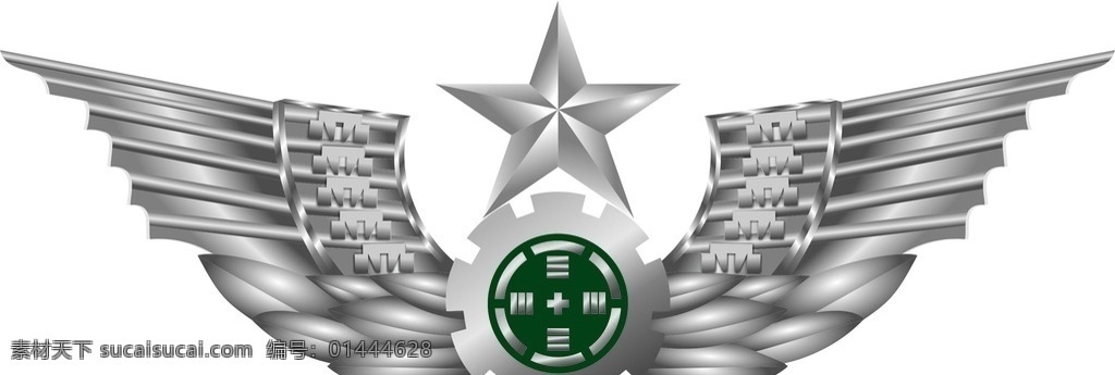 陆军胸标 陆军 胸标 标志 胸牌 军用 标志图标 公共标识标志