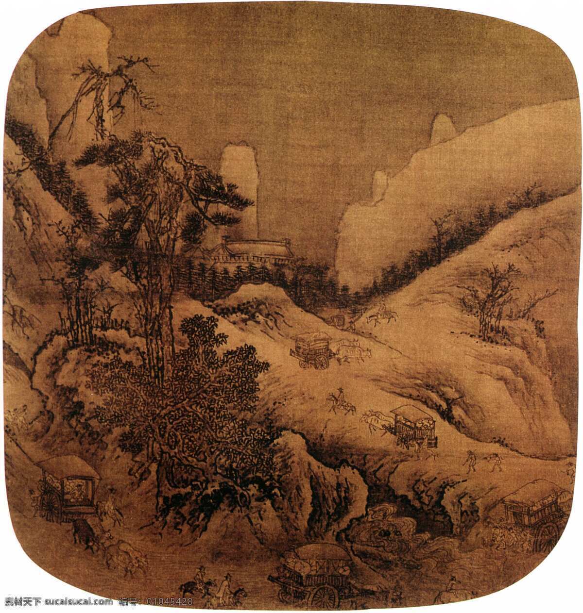 高清 手绘 植物 国画 油画 插画 装饰画 无框画 底纹背景 彩绘 素描 中国风 书画文字 文化艺术