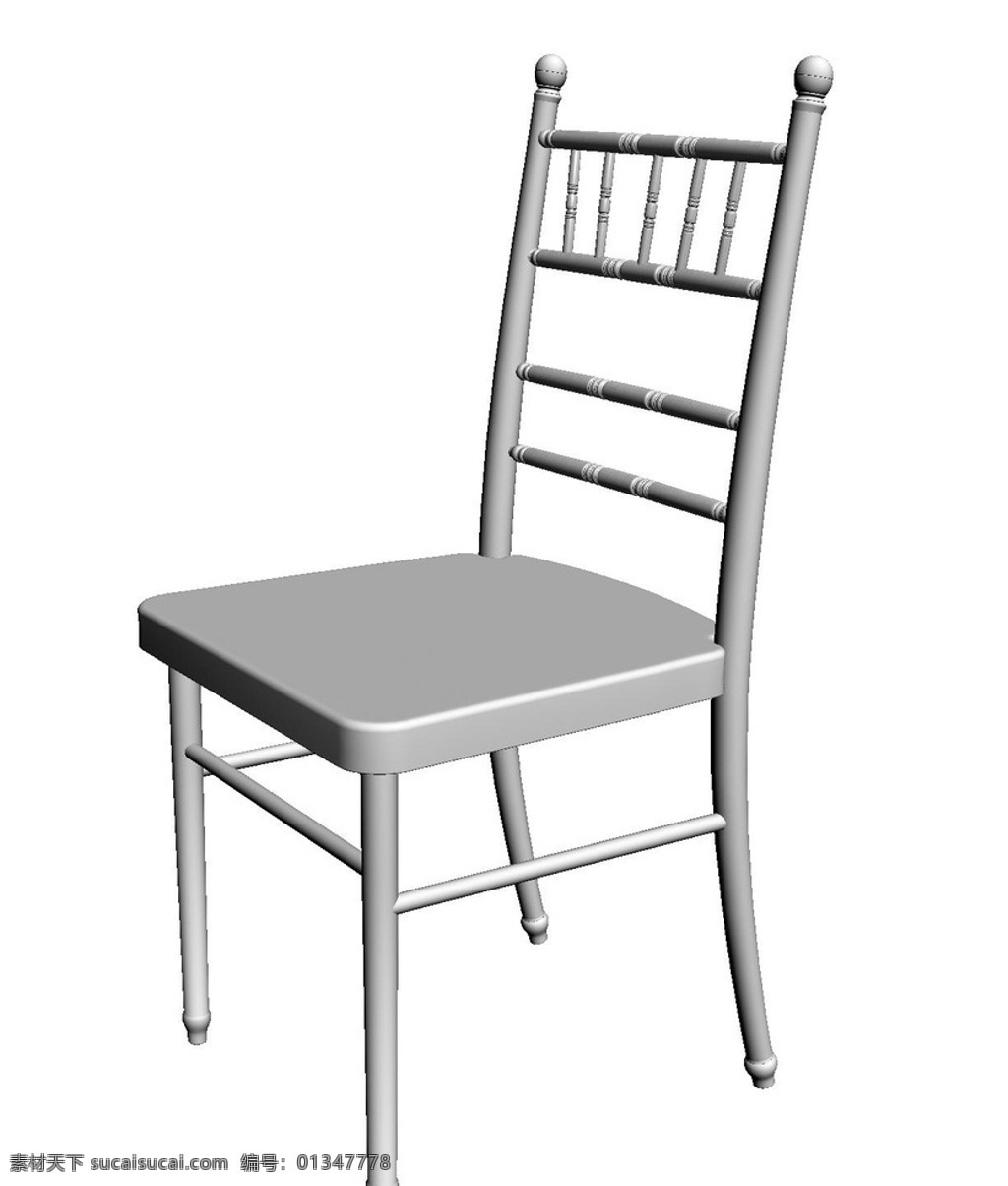 竹节椅 宴会椅子 户外 椅子 婚宴椅子 3d设计 室外模型 max