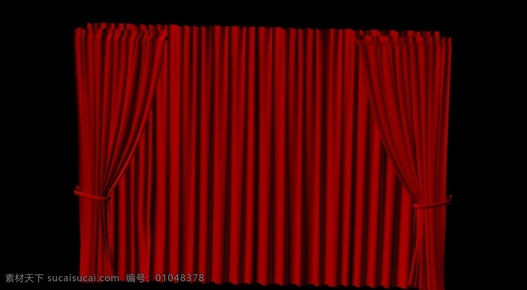 3d红色幕布 3d模型 红色幔布 开业大吉 舞台幕布 姨妈红 3d小品 3d设计 max