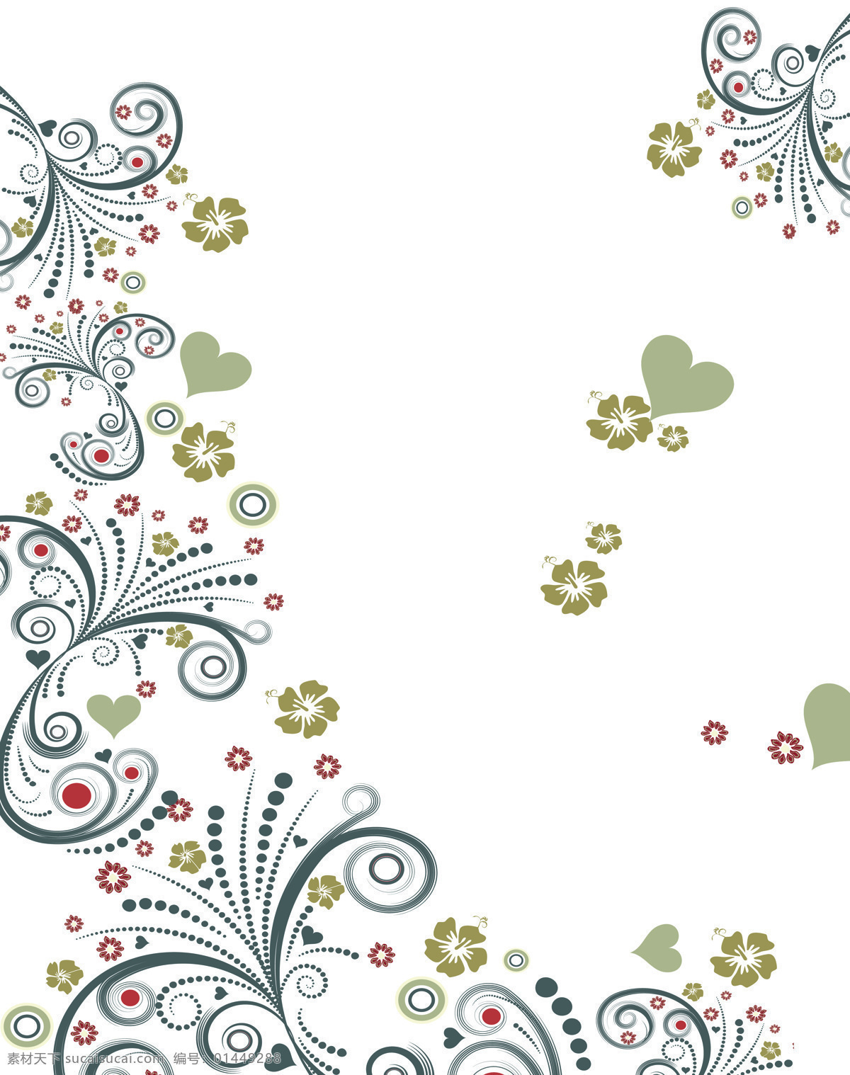 爱心 花朵 室内 移门 创意 画 移门画 素色 效果图