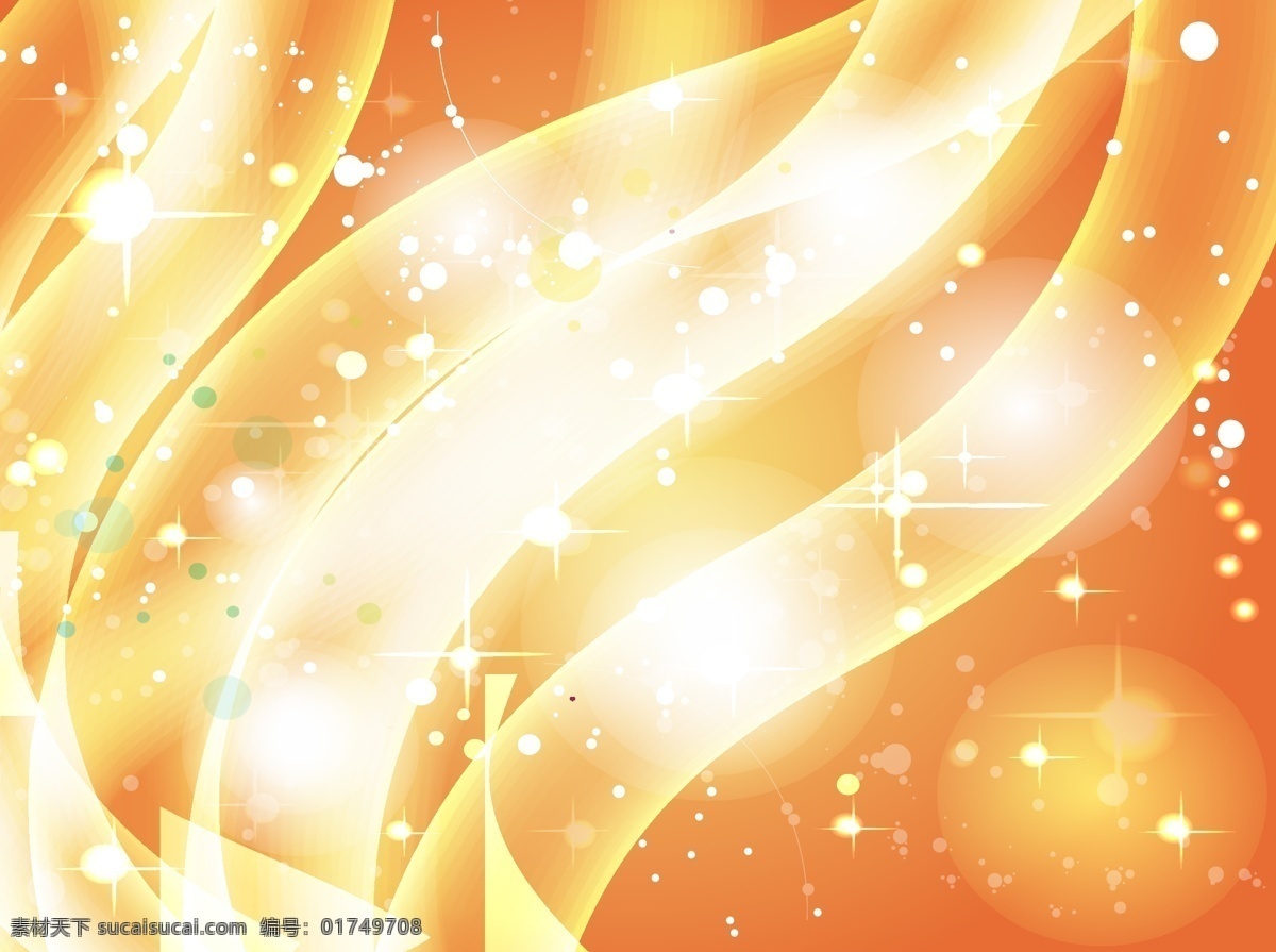 橙色 光线 背景 矢量图 公告板花纹 矢量 花纹 超 炫 星光 动感 花纹矢量背景 颜色色块背景 黄色