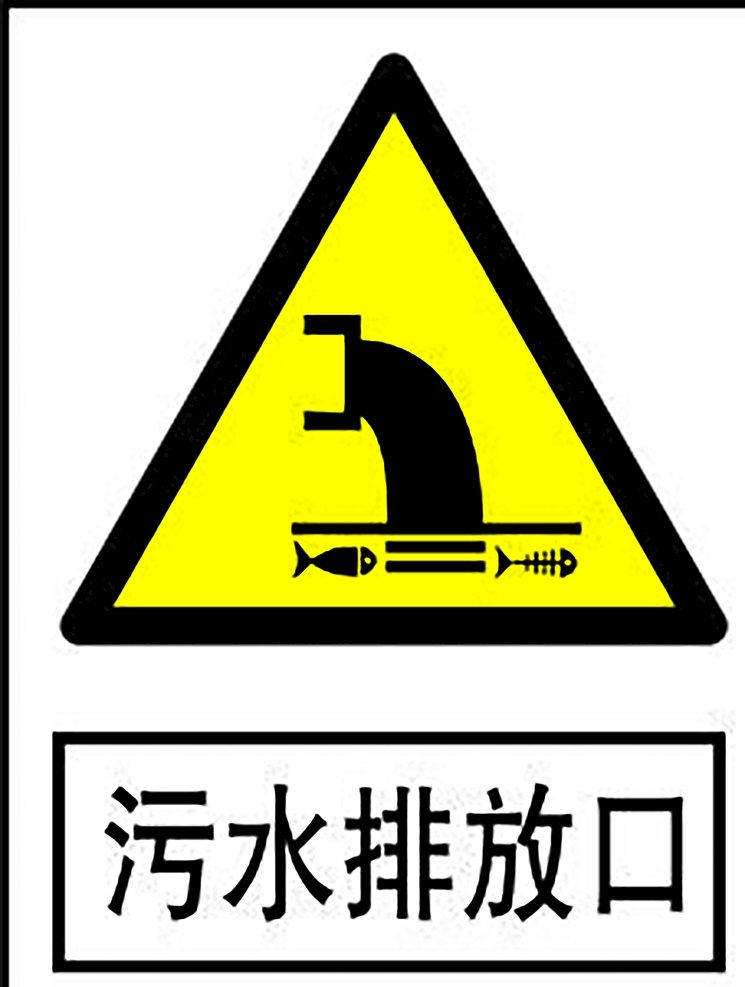 污水排放口 安全标识 安全 标识 警示牌 标志 安全标志展板 标志图标 公共标识标志