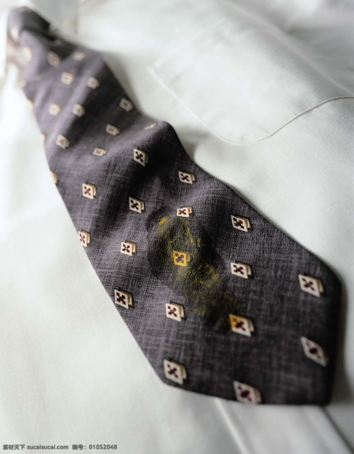 黑色领带 皱的领带 带 菱形 斑点 领带 领带特写 灰色