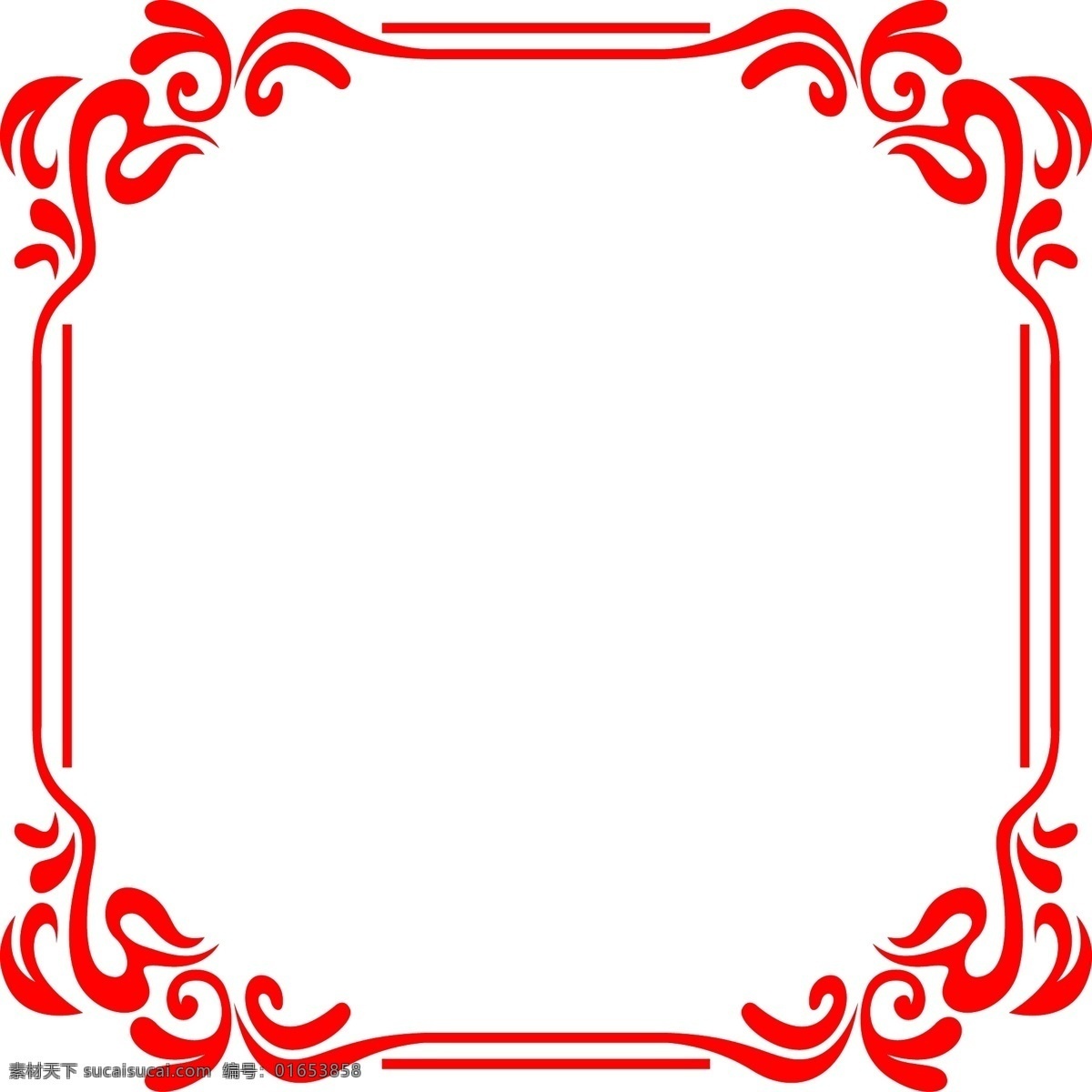 中式 风格 红色 正方形 海报 边框 透明 彩色 装饰 平面设计 原创 透明底 免抠 节日 海报装饰 清新 通用 标题框 海报边框 中式风格