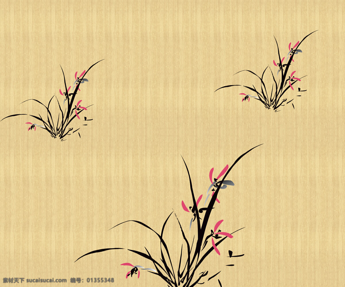 木纹 系列 木版画 版画 艺术 雕刻 花 花纹 装饰素材 印章 图案