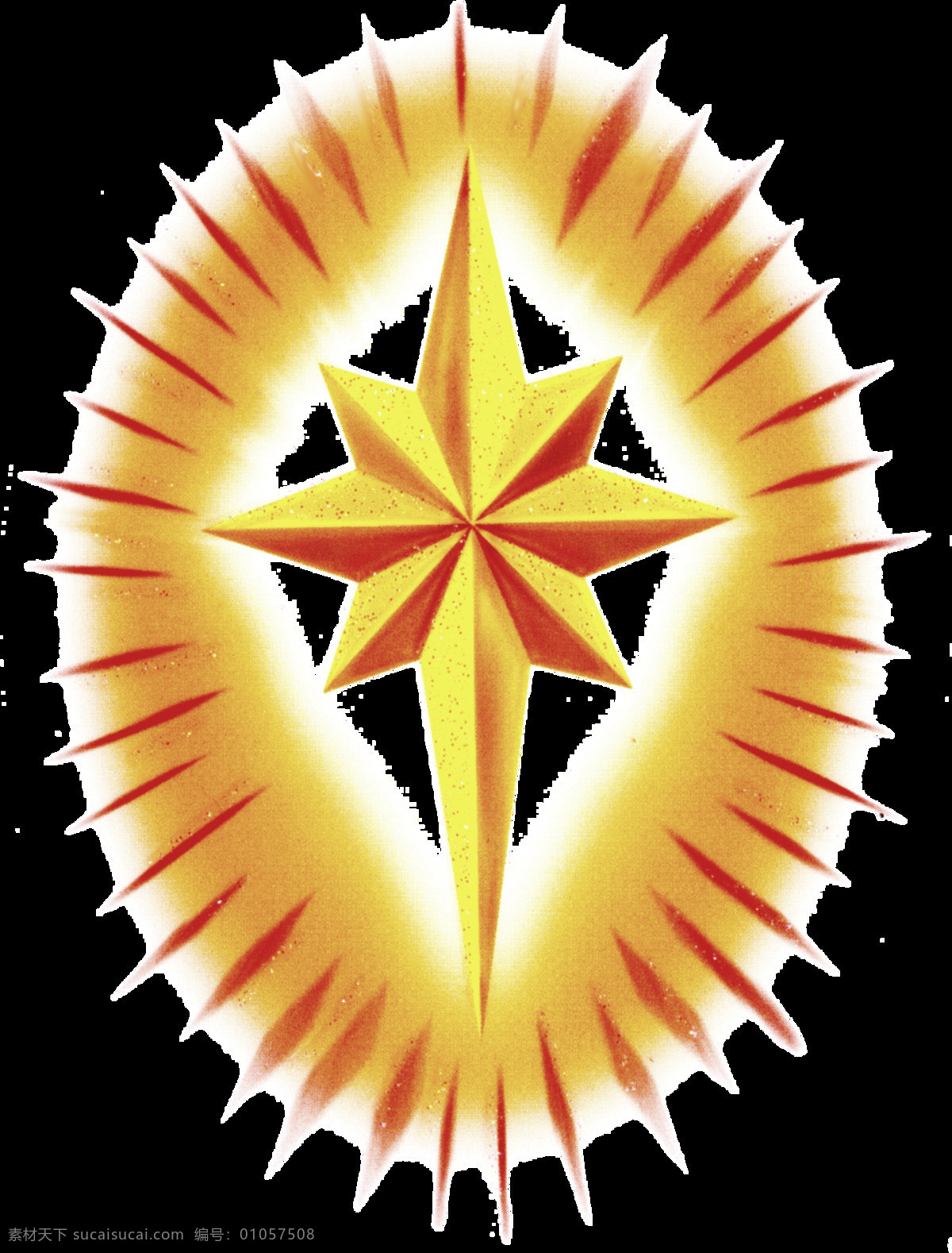 手绘 年代 感 星星 标志 透明 黄色 红色 菱形 八角星 透明素材 免扣素材 装饰图片
