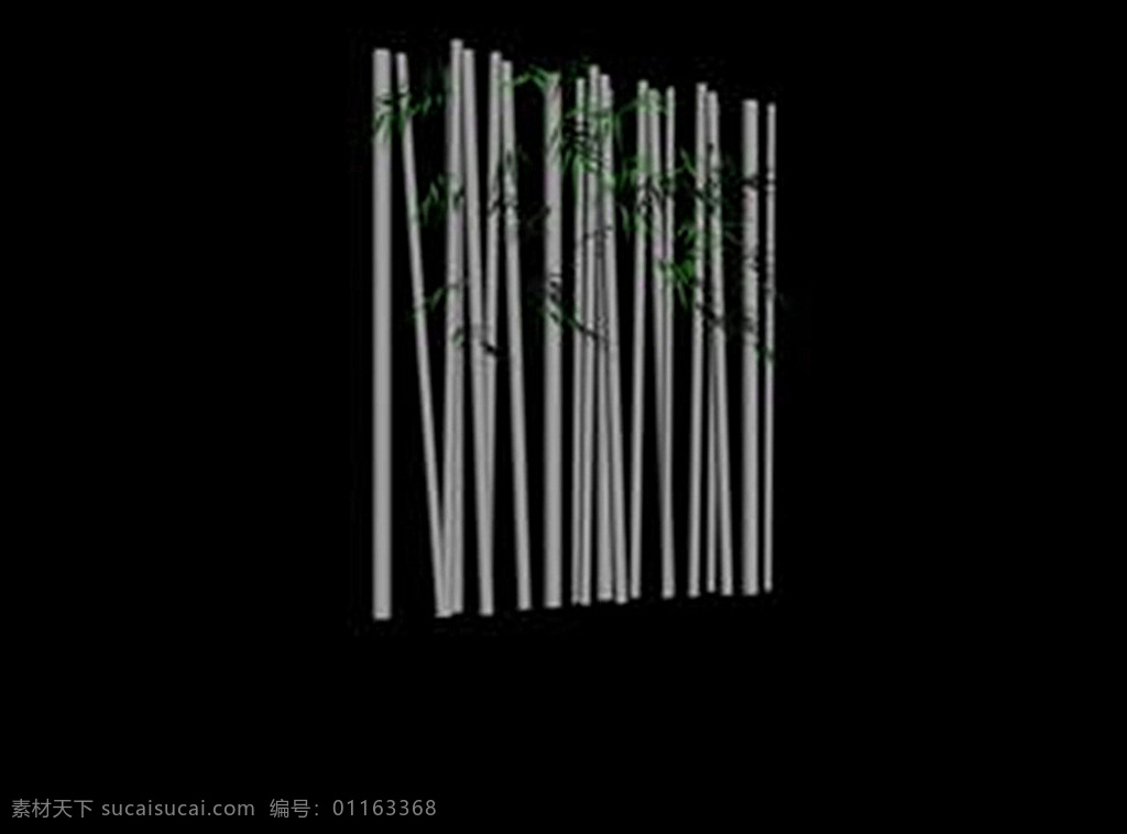 竹竿 竹子 3d 模型 植物 3d设计 其他模型 max 黑色
