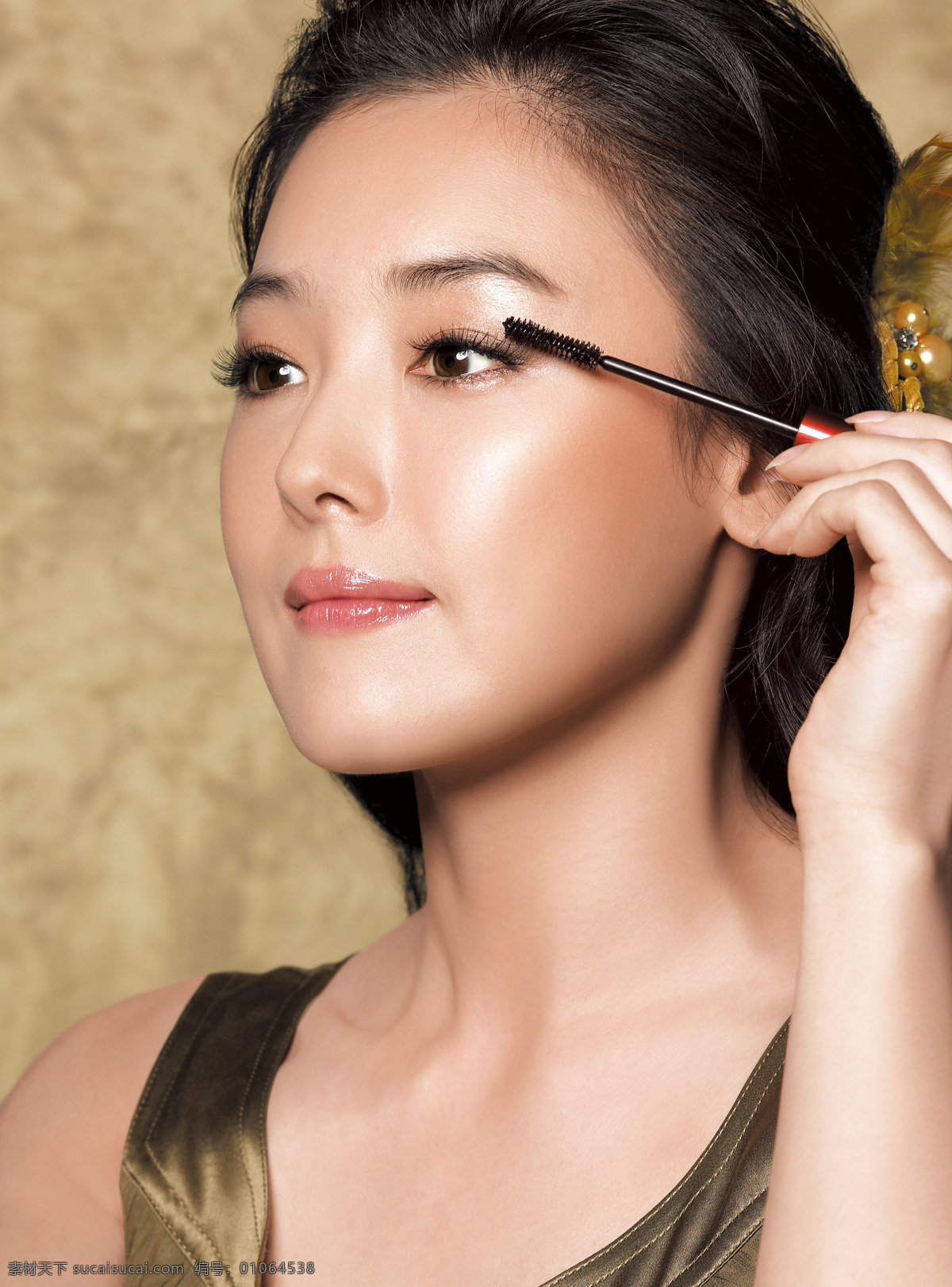 韩国 知性 美丽 女性化妆 美容 美女 化妆品模特 人物图库 人物摄影 摄影图库 人物图片