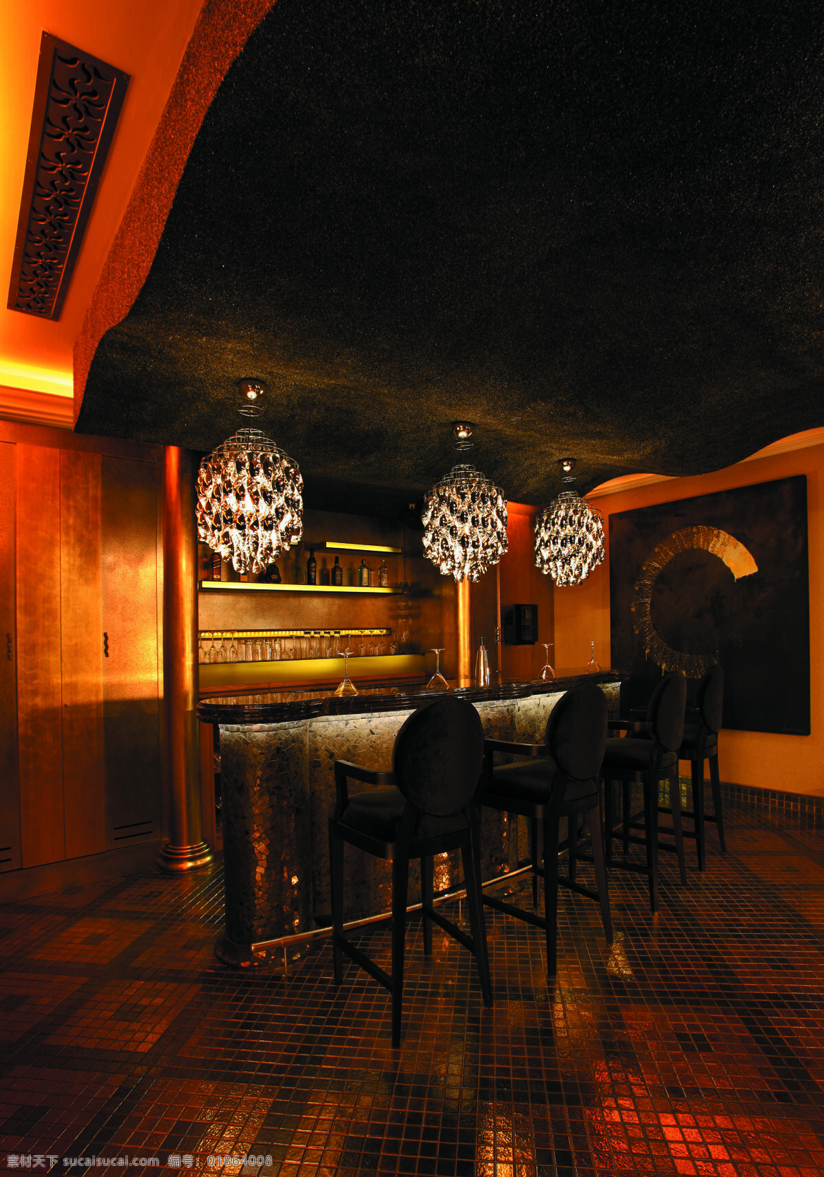 酒店 吧台 迪拜 吊灯 建筑园林 酒店吧台 室内设计 室内摄影 五星级酒店 西餐厅 香格里拉酒店 新古典 装饰素材 灯饰素材