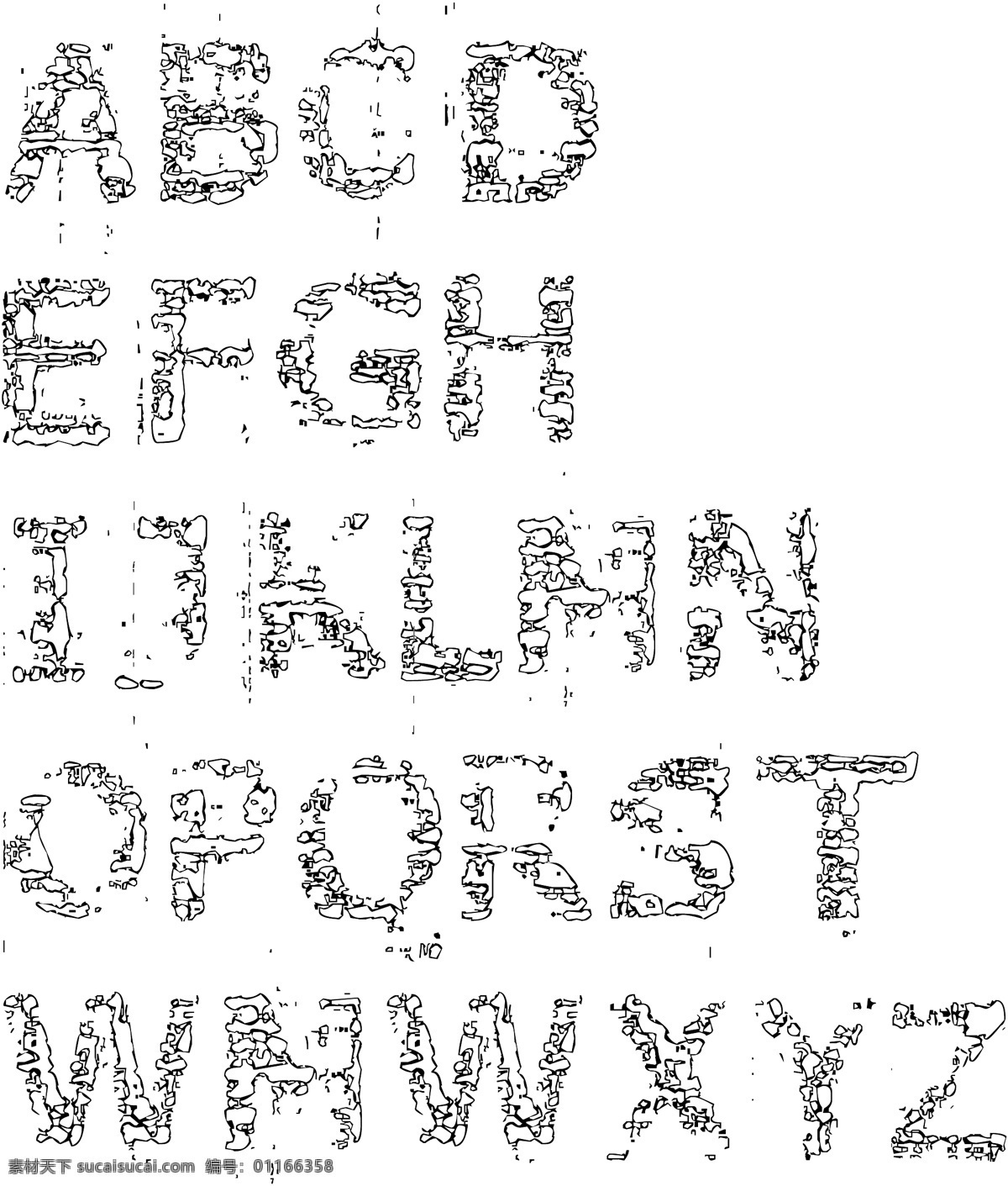 矢量字体 字母 字体 矢量素材 其他矢量 矢量 白色