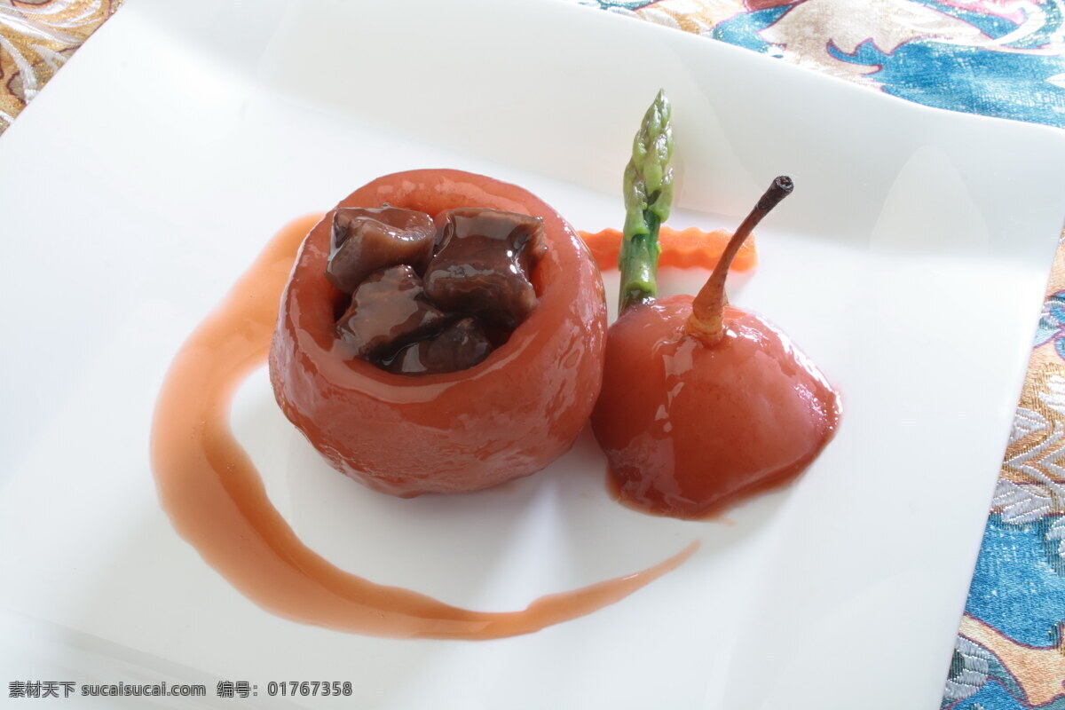 雪梨 红酒 炖 牛腩 餐饮美食 传统美食 美食 美图 热菜 中餐 psd源文件