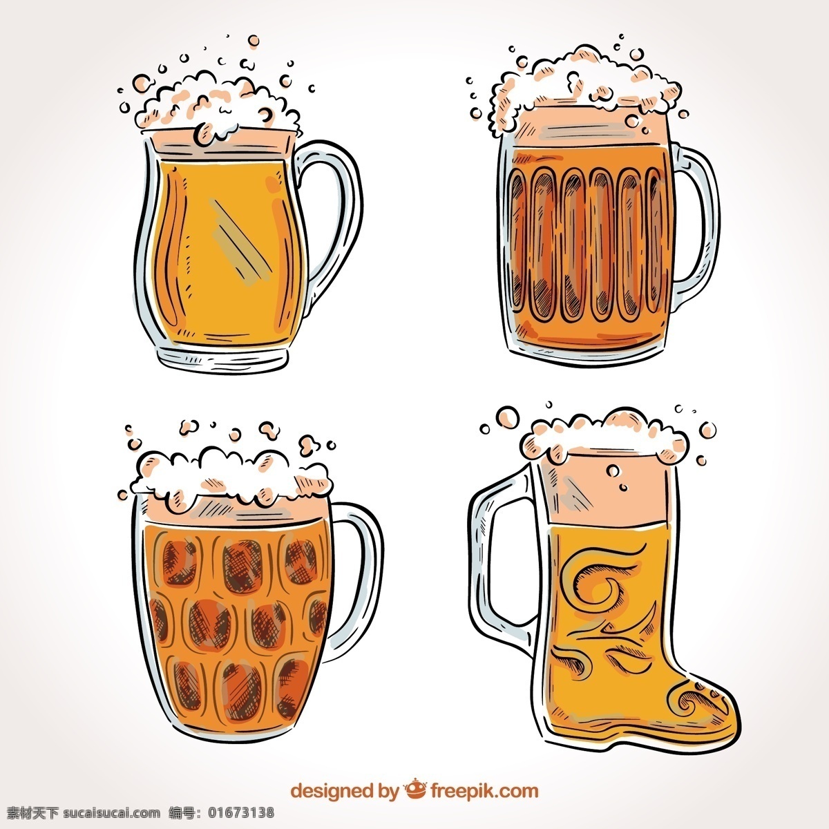 啤酒 酒杯 矢量啤酒杯 矢量啤酒 矢量饮料 饮料
