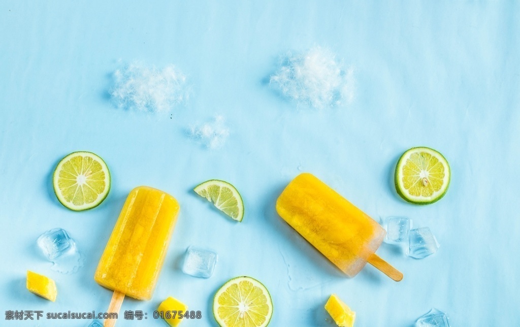 夏日冰棒 果汁 饮料 水果 新鲜 气泡 生活百科 生活素材