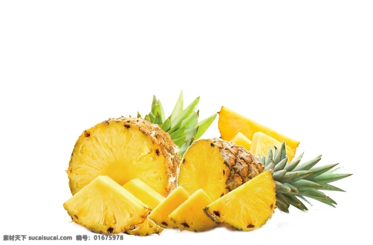 黄色 美味 菠萝 水果 元素 夏季 夏季促销 夏季水果 菠萝包 消暑水果 冰镇菠萝