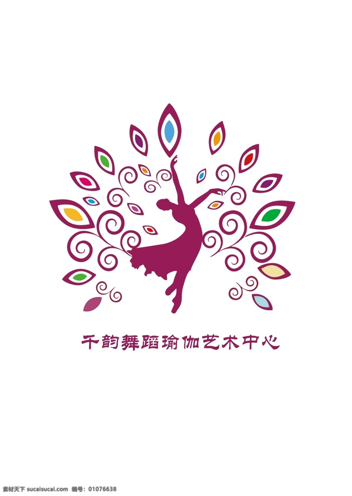 千韵舞蹈 舞蹈 瑜伽 logo 标识 原创 不可商用