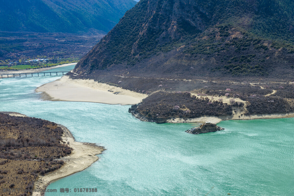 雅鲁藏布江 景点 旅游 山水 自然风光 江水 自然景观 自然风景