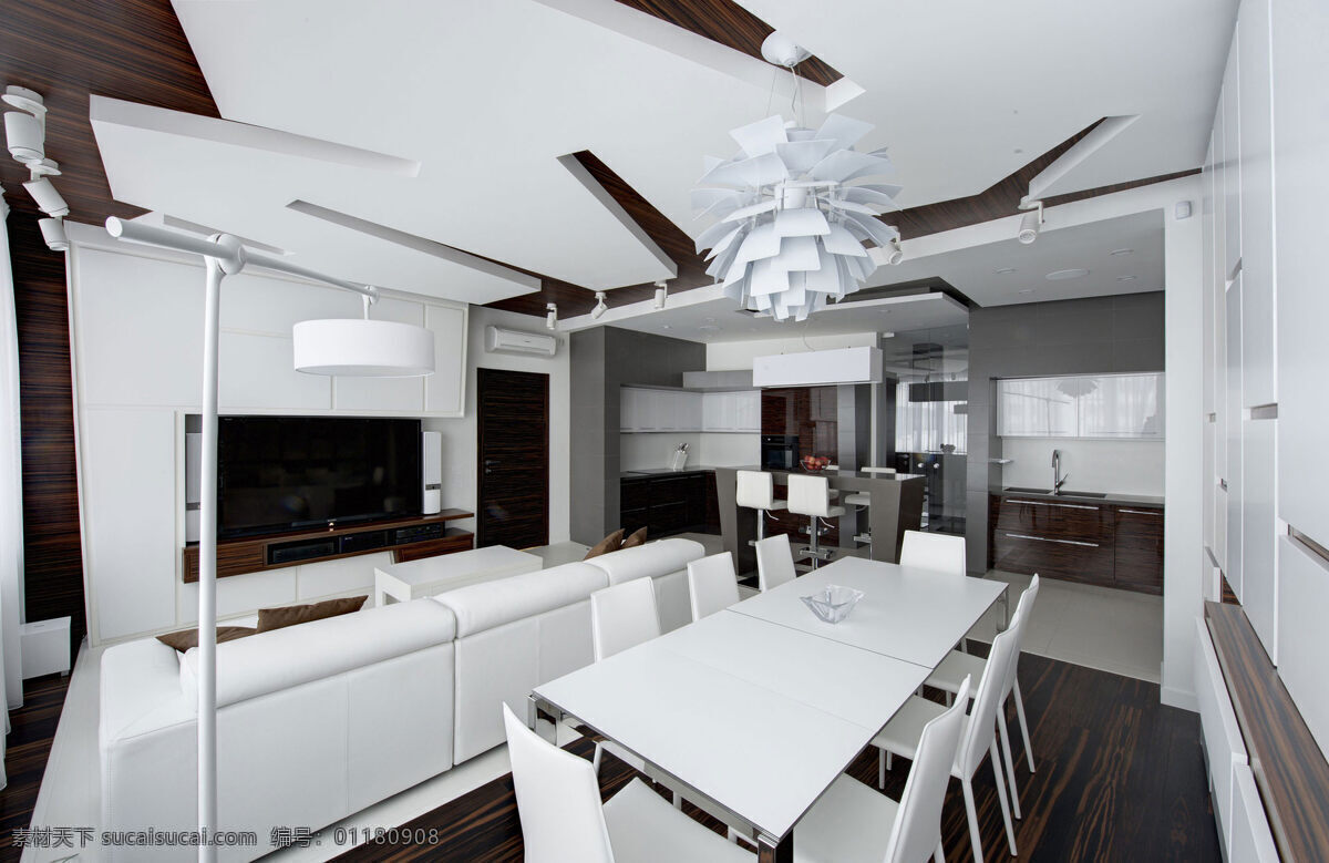 港式 时尚 客厅 拼 色 吊扇 室内装修 效果图 客厅装修 深色地板 白色洗手台 白色餐桌