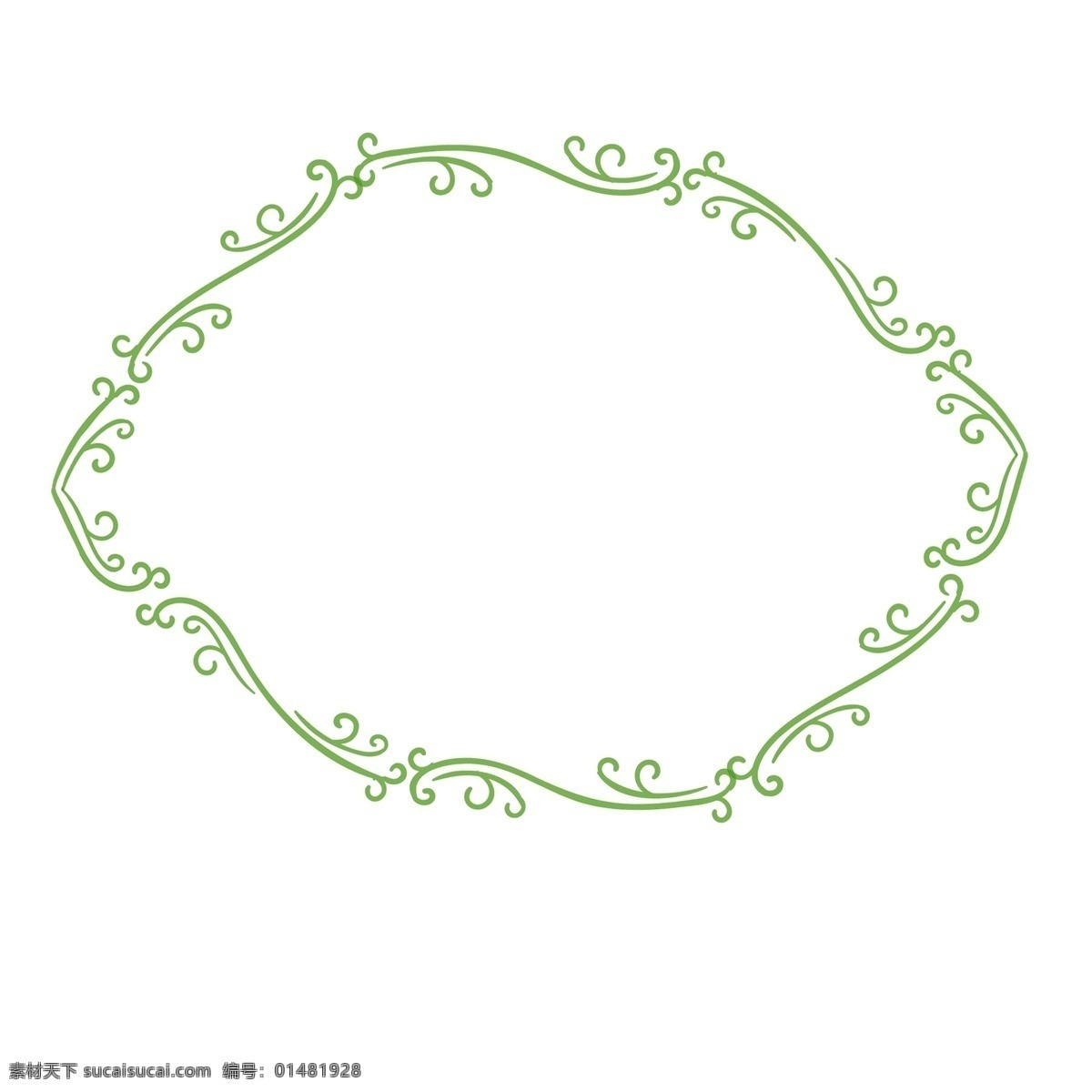 手绘 边框 绿植 装饰 藤曼 树叶 叶子 小文艺 绿色简约 简洁 醒目 植物 清新 小树叶