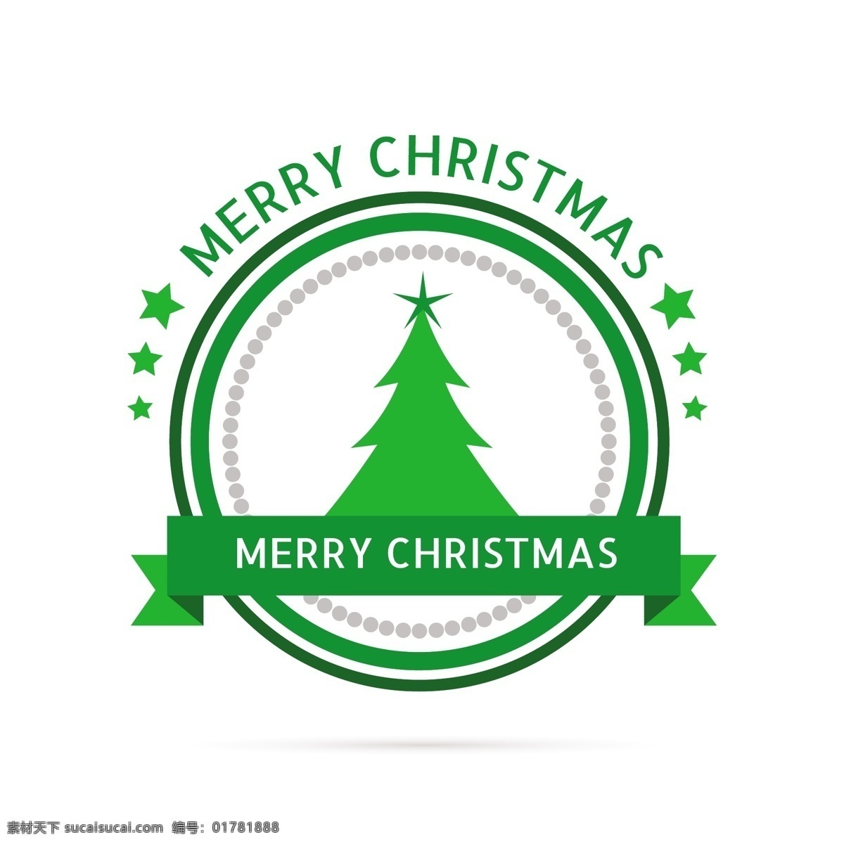 绿色圣诞标签 织带 圣诞 标签 徽章 绿色 快乐 圣诞节 冬季 星星 庆典 贺卡 明星 圣诞快乐