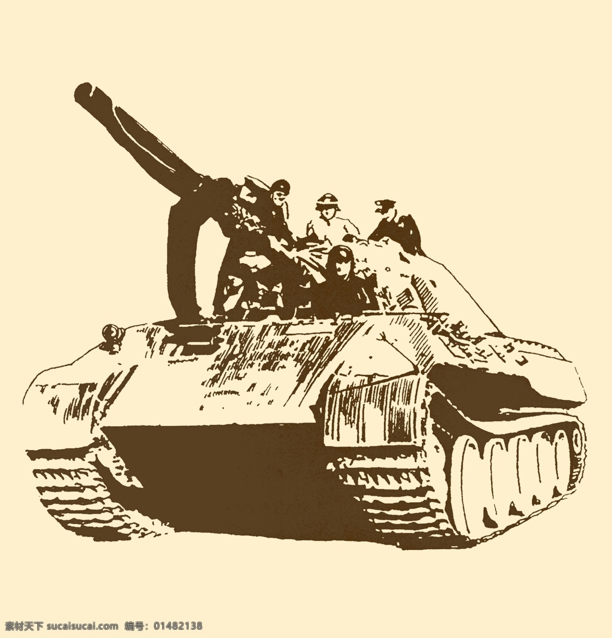 德国 豹式坦克 武器 战争 军事 坦克 战车 装甲 中外 兵器 装饰 图案 分层 源文件