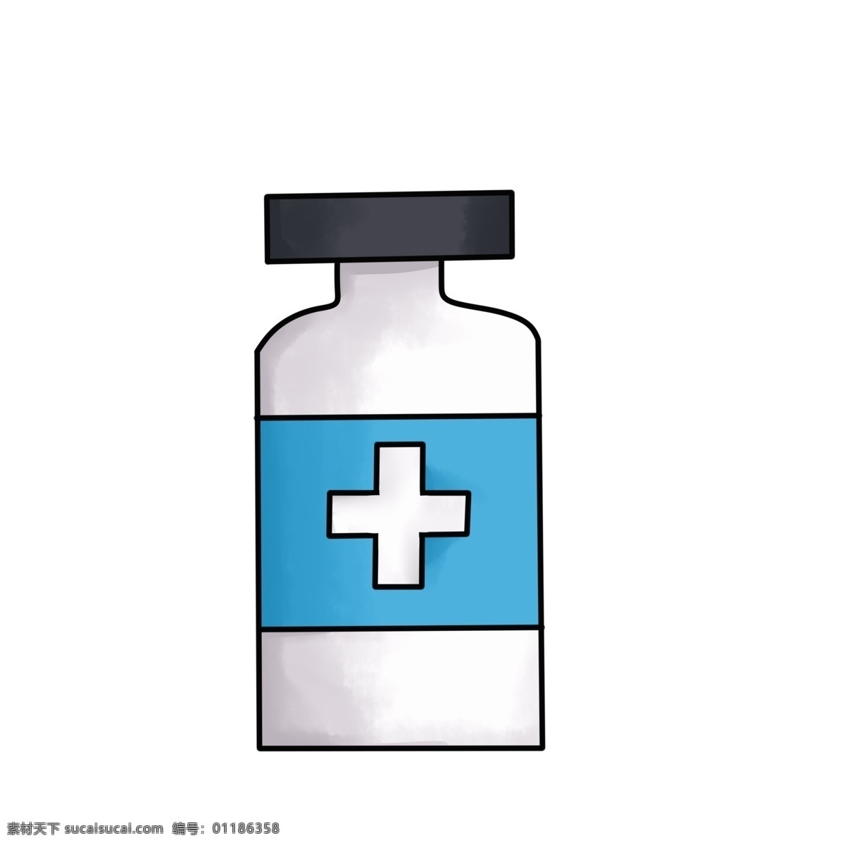 卡通 手绘 医疗设备 医院 工具 药瓶 医疗 医生 设备 元素 药 药品
