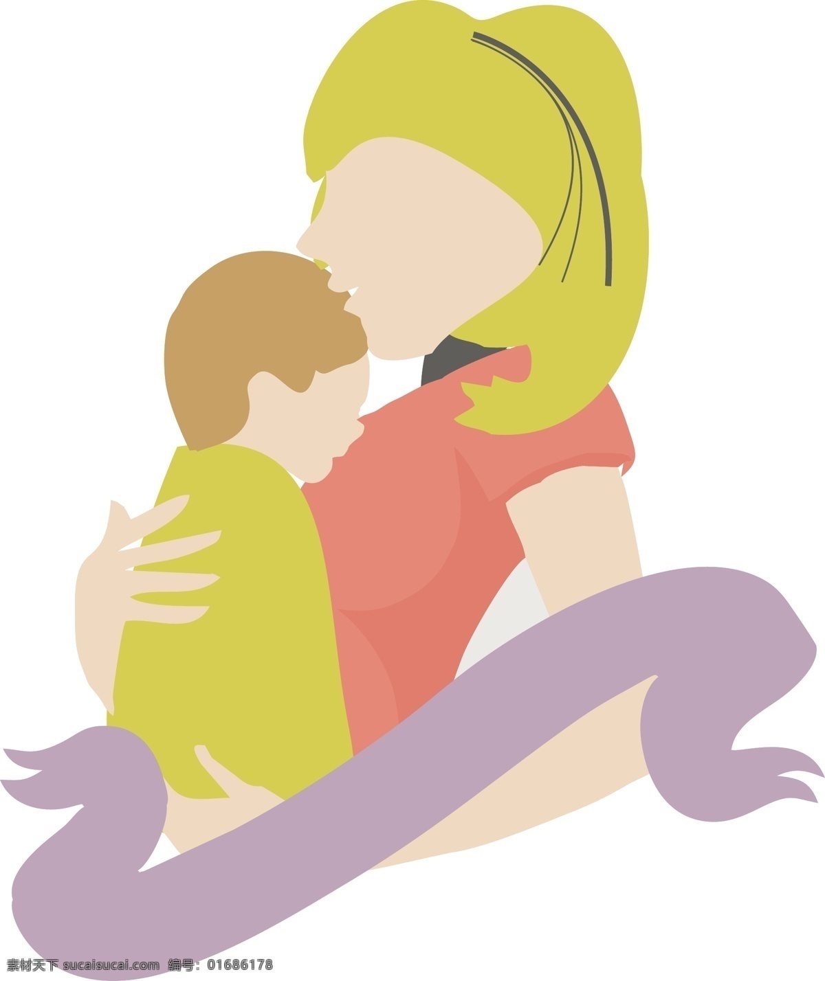 卡通 矢量 怀抱 婴儿 妈妈 卡通矢量 儿子婴儿 母爱 母亲节 孩子 幸福家人 襁褓 海报