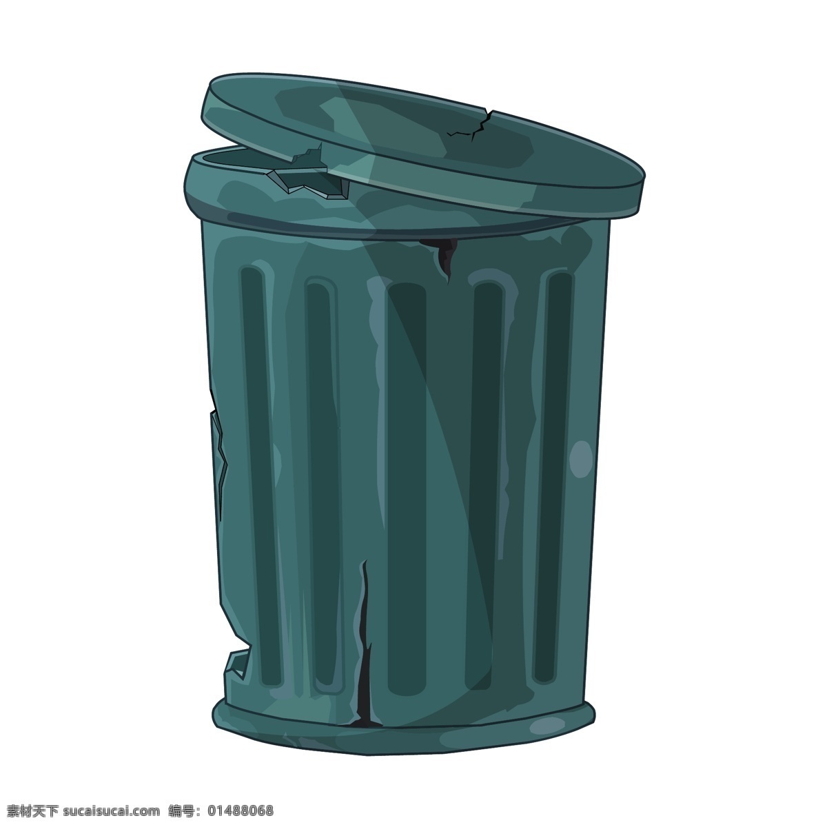 创意 垃圾桶 插图 绿色垃圾桶 垃圾桶插图 垃圾桶图标 卡通垃圾桶 矢量垃圾桶 环保主题 生活百科 矢量素材 白色