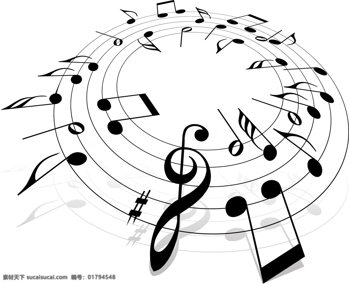 音符免费下载 音符 音符图案 音乐图案 矢量图 花纹花边