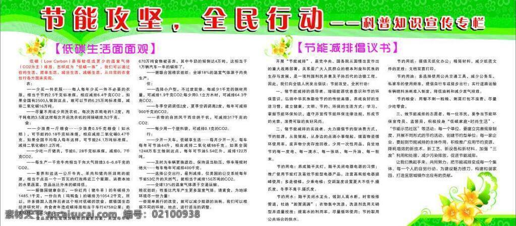 节能 攻坚 全民 行动 科普 科普宣传栏 展板模板 全民行动 矢量 其他展板设计