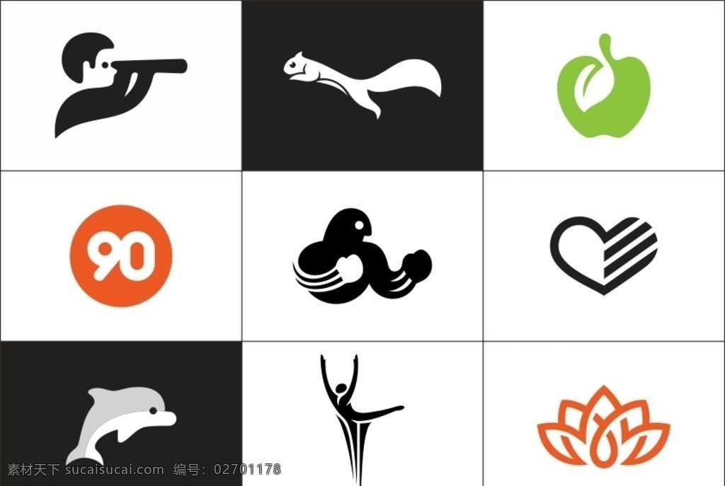 正负 形 logo 正负形 标志 外国 远望镜 松鼠 苹果 数字 拳击 心形 海豚 芭蕾 莲花 标志图标 其他图标