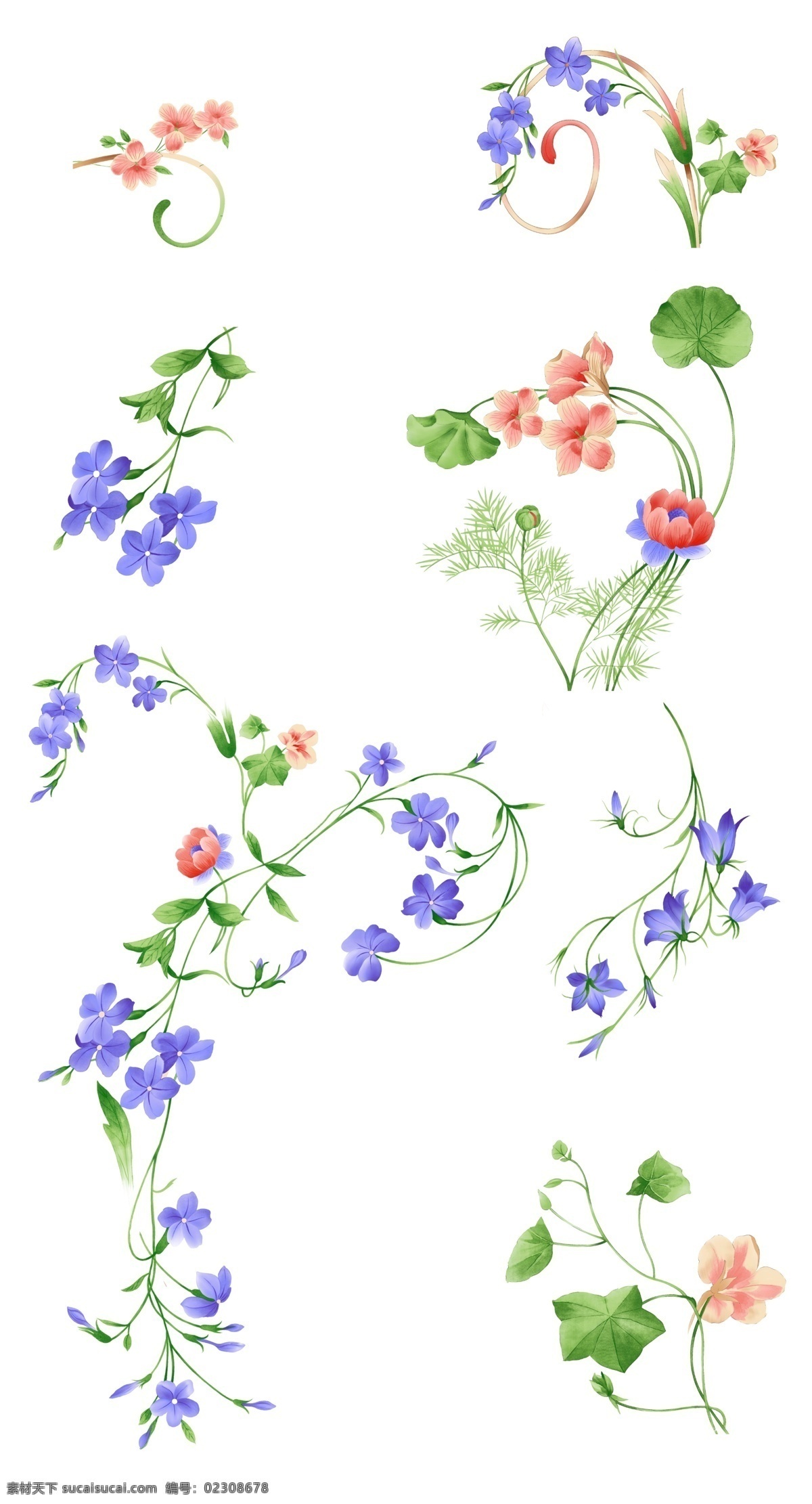 源文件 高清 清新 小 碎花 海报素材 花 简约 小碎花 小元素