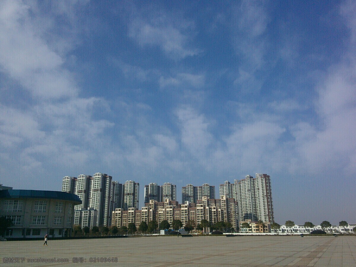 大学 高楼 群楼 背景 远眺 旅游摄影 国内旅游