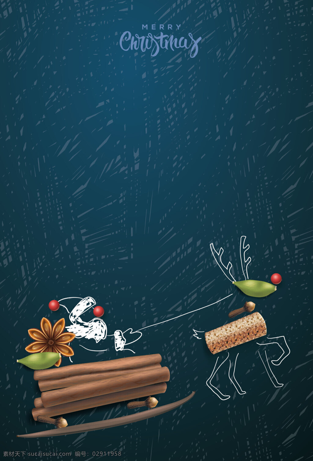 童趣 天真 圣诞节 海报 背景 插画 几何 开心 麋鹿 拼图 圣诞老人 矢量 线条