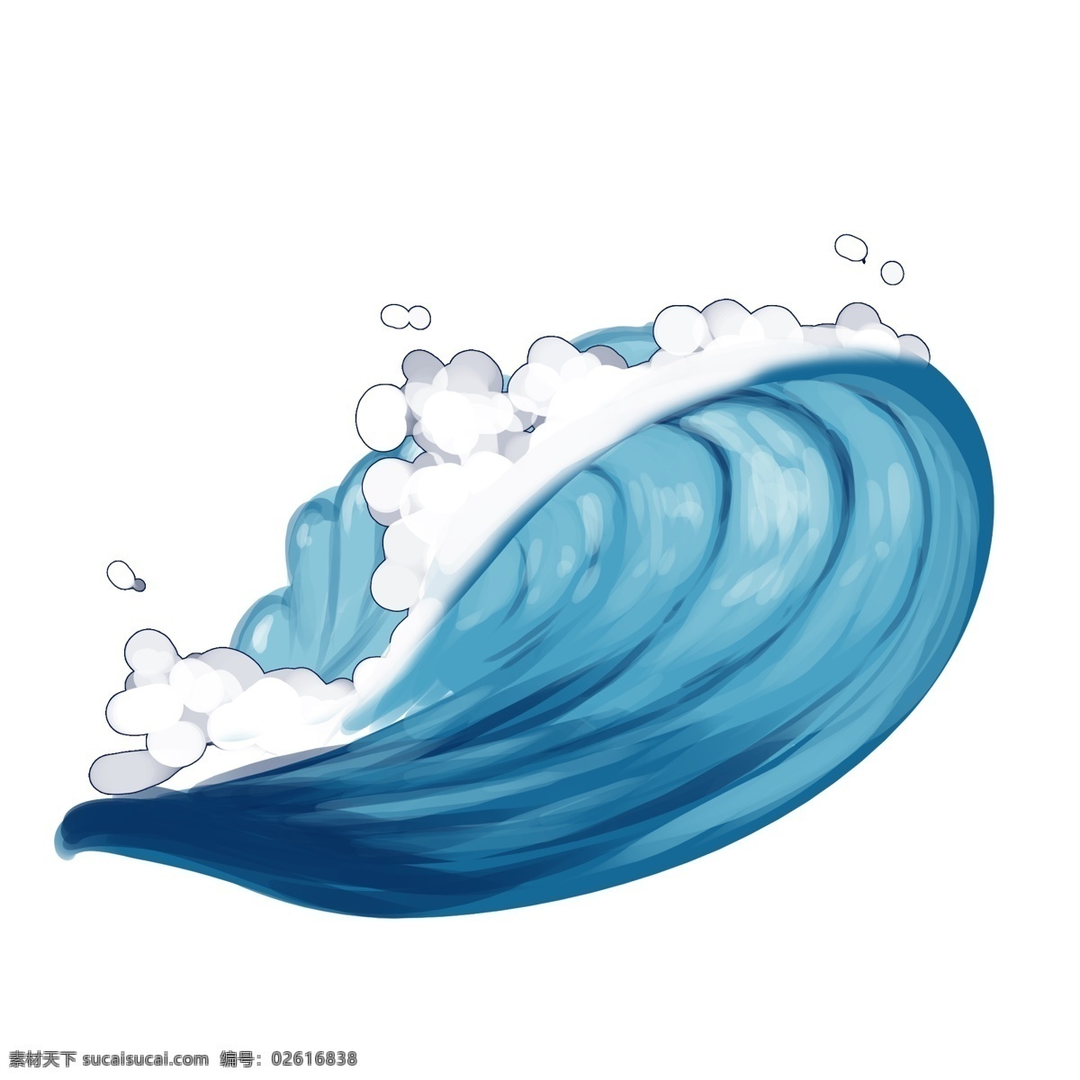 朵朵 蓝色 浪花 轻轻 拍打 海浪 天蓝色 大海 水流 唯美 装饰 贴画 卡通 免扣 一朵朵 水珠 水滴